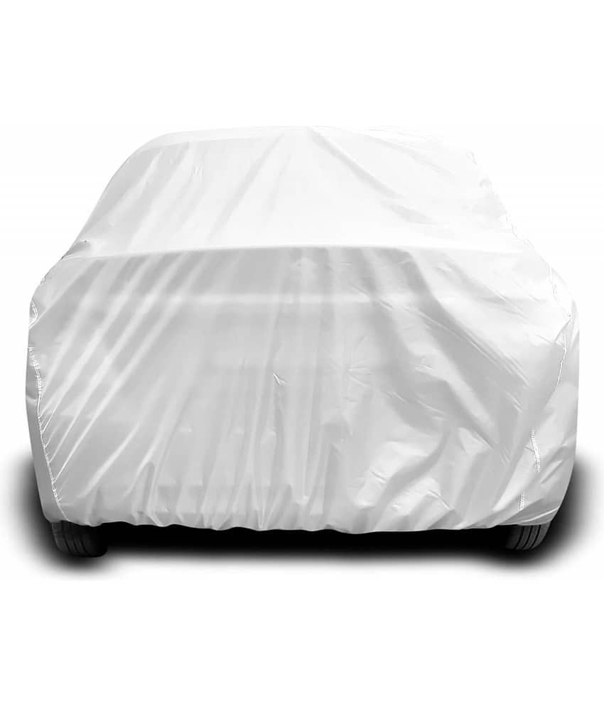 Autoretail Dust Proof Car Body Polyster Cover For Honda Brio Without Mirror Pocket Silver (Pack Of 1) view 2