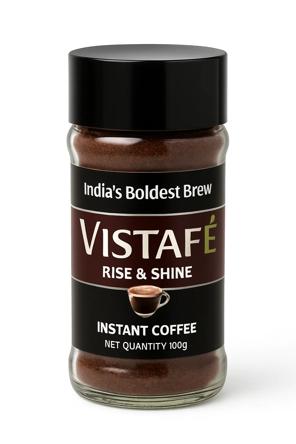 Vistafe Rise & Shine Pure Instant Coffee for Strong Energy view 2