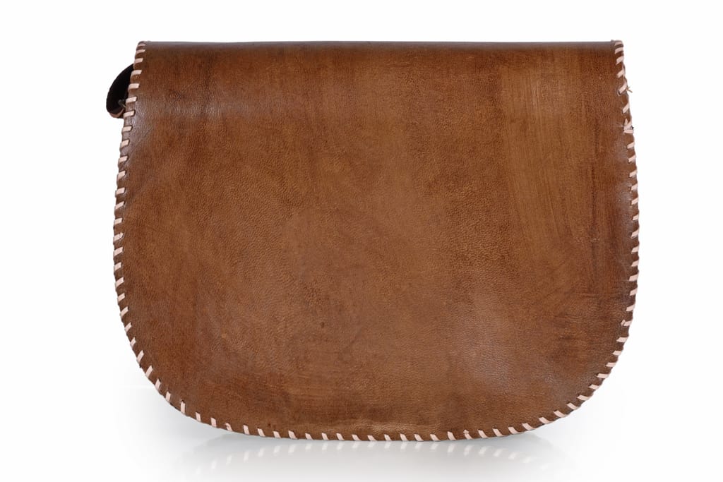 JITENDRA CHITARA; Vintage Genuine Floral Leather Crossbody Sling Bag For Womens. view 2
