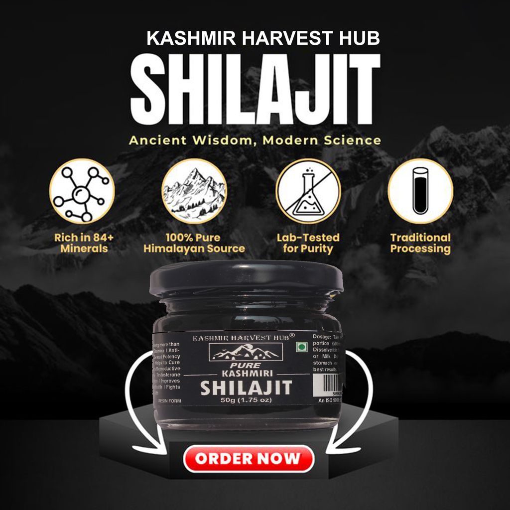 Kashmir Harvest Hub Pure Kashmiri Shilajit - 50g | Resin Form | Upto 72% Fulvic Acid | Lab Tested | Body Building | Endurance (Pack of 1) view 2