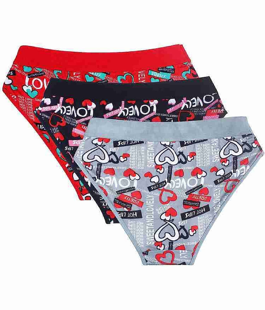 The Tusht Pack of 3 Polyester Hipster For Women ( Multicolor6 ) view 2