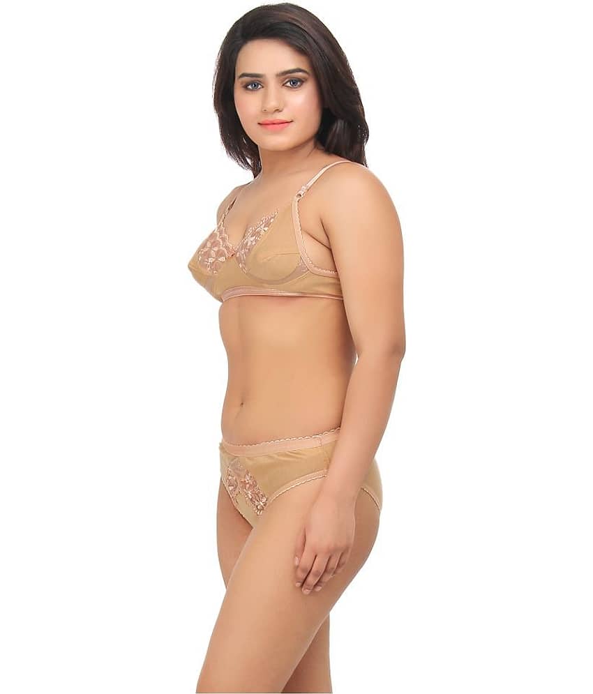 TCG Beige Lace Bra & Panty Set view 2