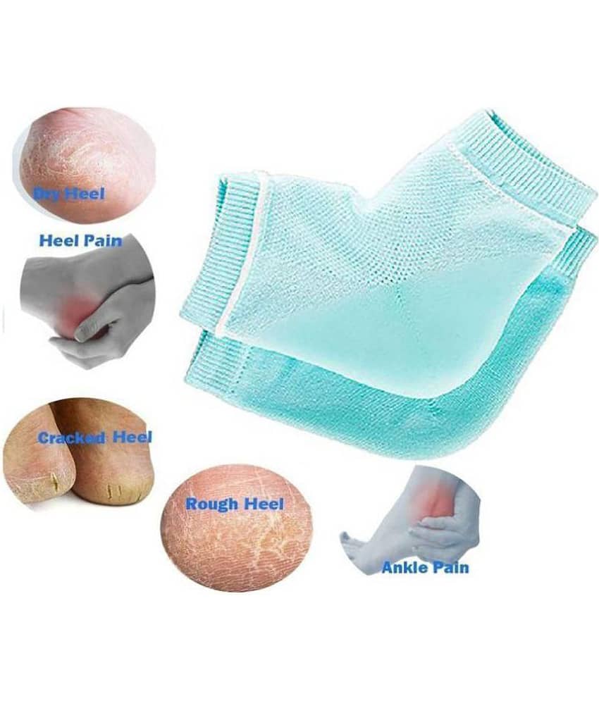 Snailmore Silicone Gel Heel Socks With Gel Pad Foot Protector Free Size view 2
