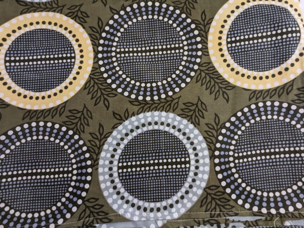 Geometric Printed Circle Shaped Double Bedsheet, 90X100 view 2