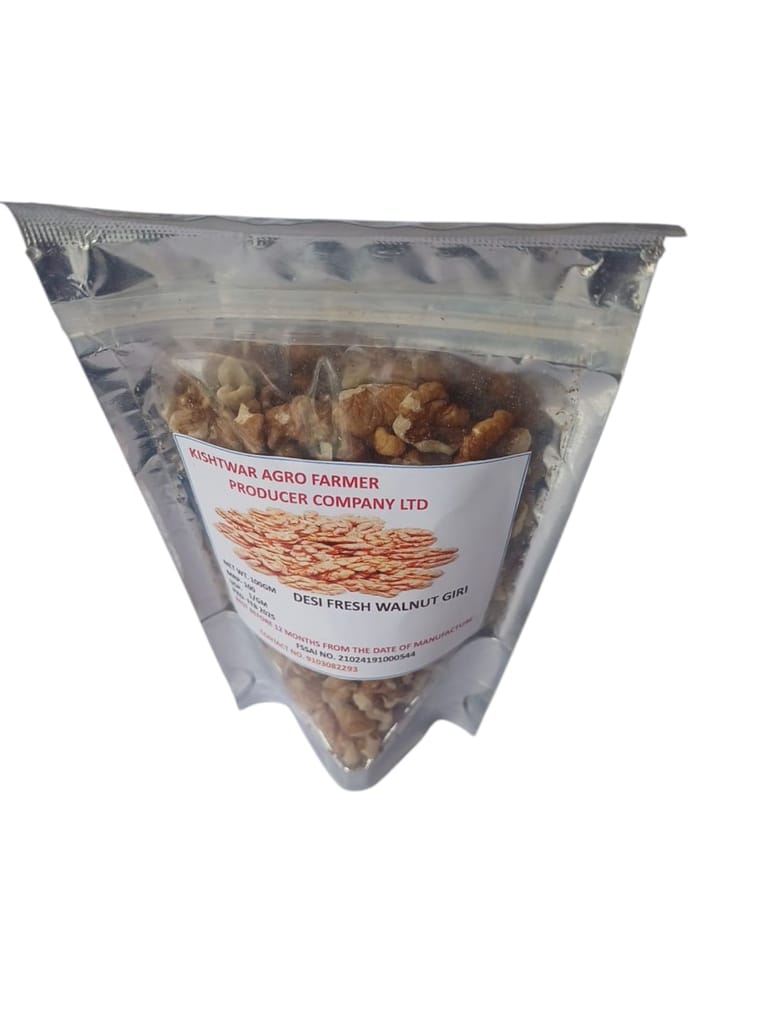 Kishtwar Agro Farmer Producer Company Desi Fresh Walnut Giri 100g view 2