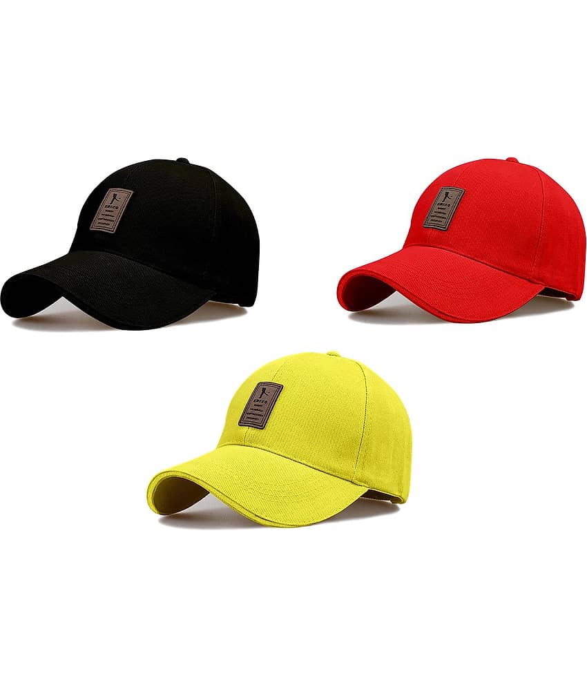 Bolax Pack of 9 Cotton Men's Cap ( Black ) view 2