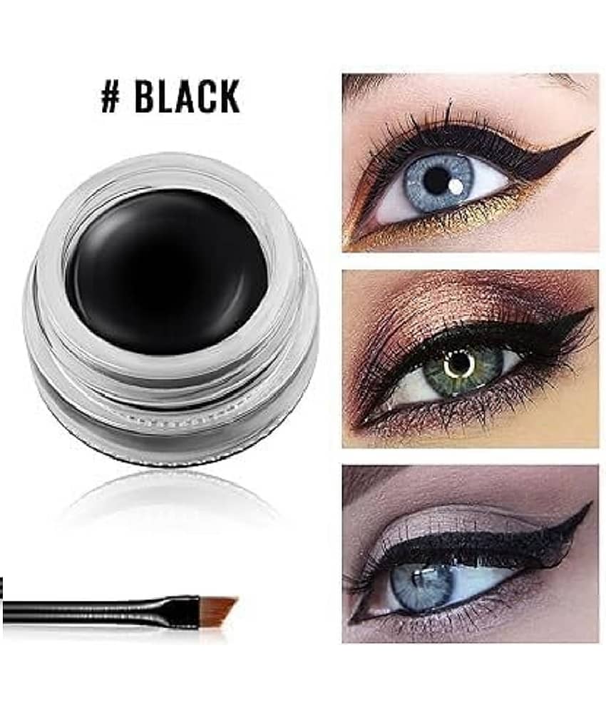 Facejewel Black Natural Kajal 100 g Gel ( Pack of 3 ) view 2