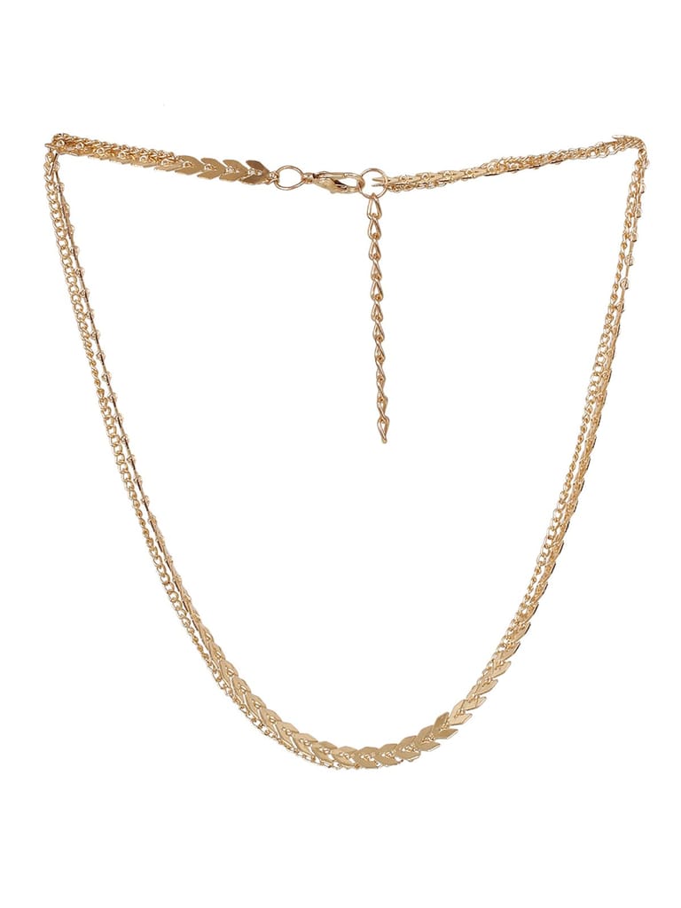 Cardinal Gold Chain Brass Double Layer Necklace Chain view 2