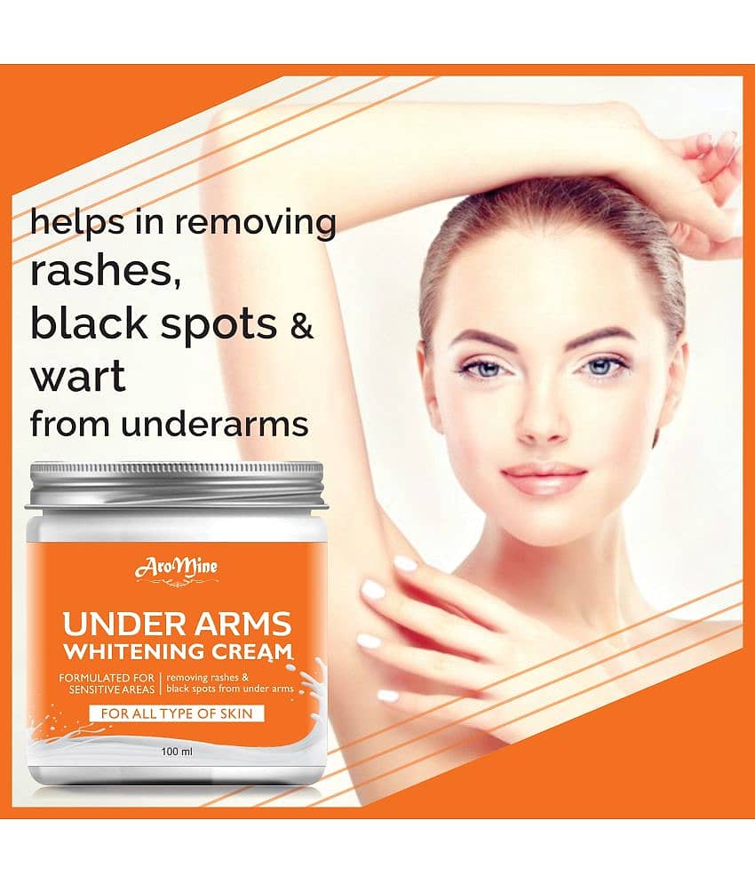 Aromine Underarm Whitening Cream For Dark Underarms Spot Removal- Hand Cream 100 mL view 2