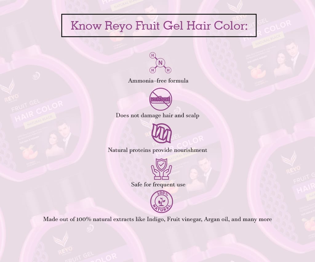 Reyo Natural Fruit Gel Hair Color(120ml) view 2