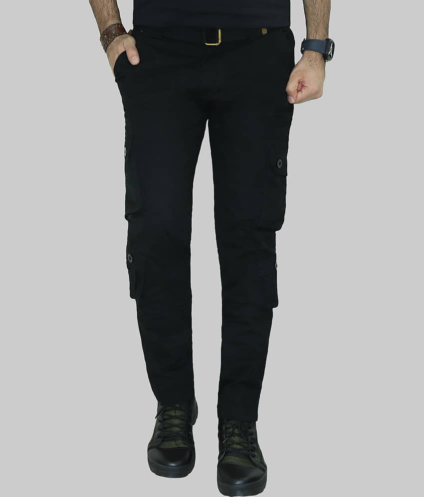 HYMEN LEGIONS Regular Flat Men's Cargos - Black ( Pack of 1 )