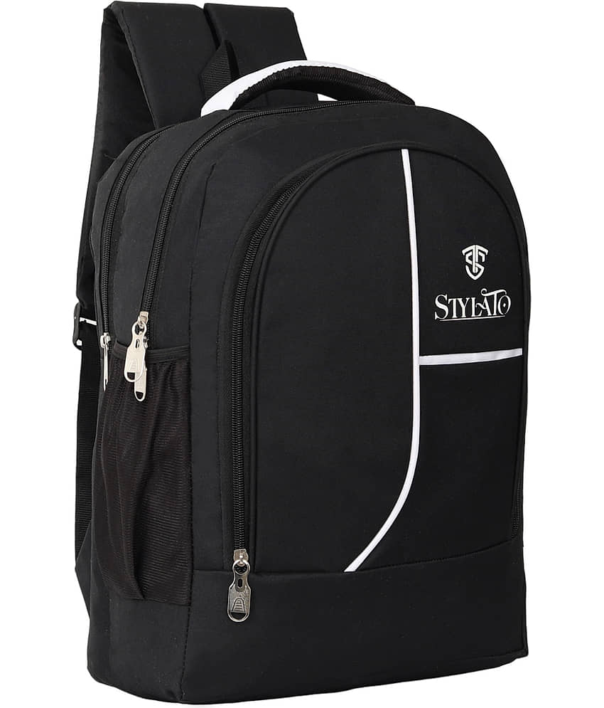 STYLATO White Polyester Backpack ( 22 Ltrs )