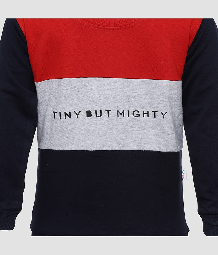 CATCUB Single Baby Boys Cotton Blend Pullover ( Red ) view 2