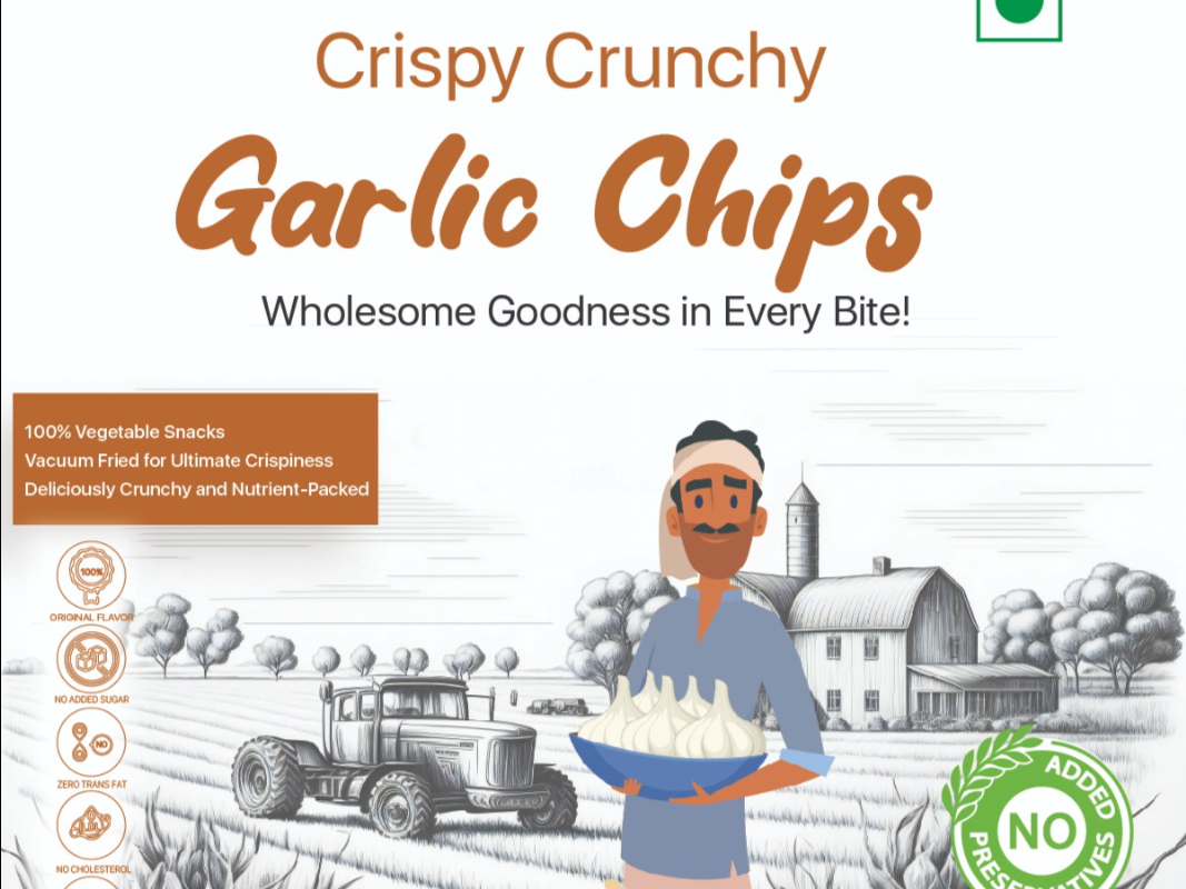 Crispy & Crunchy Pure Garlic Chips 50g view 2