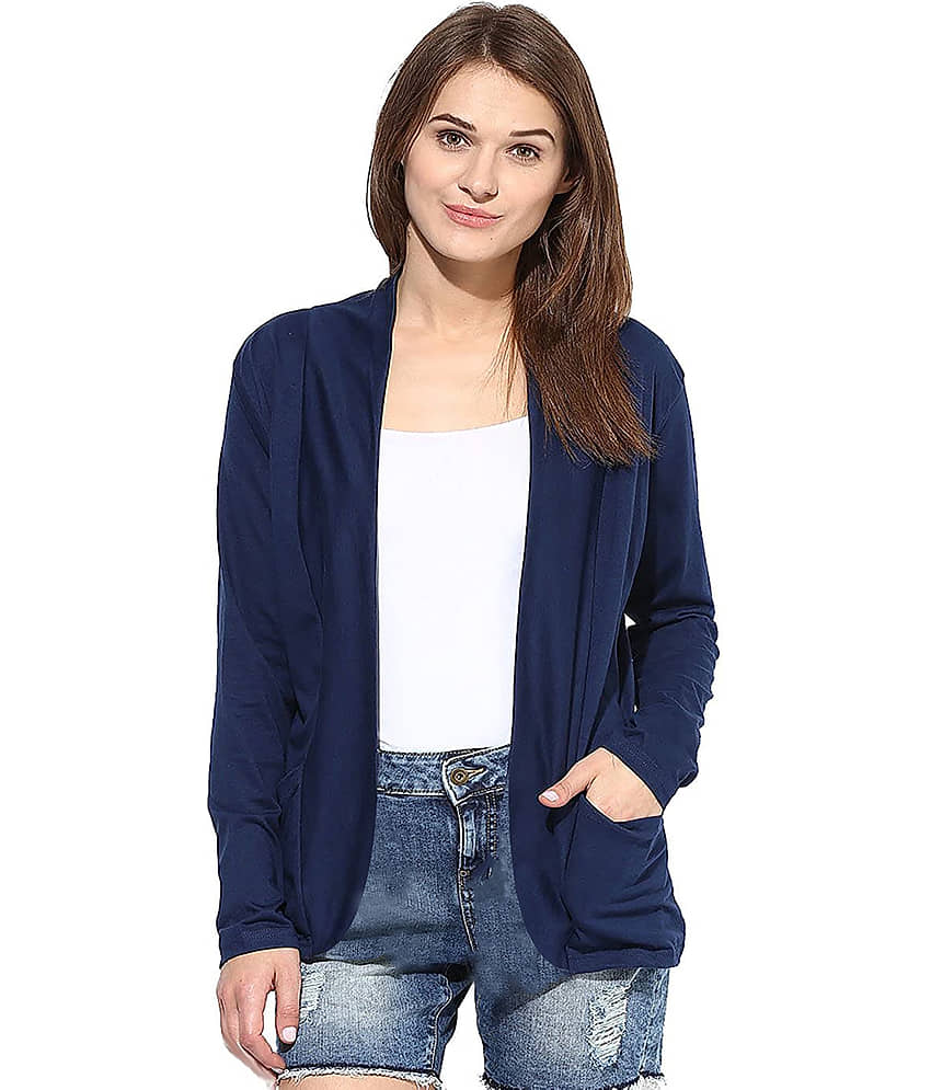 Goodluck Cotton Shrugs - Navy view 2