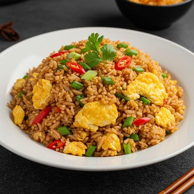 Egg Singapore Fried Rice