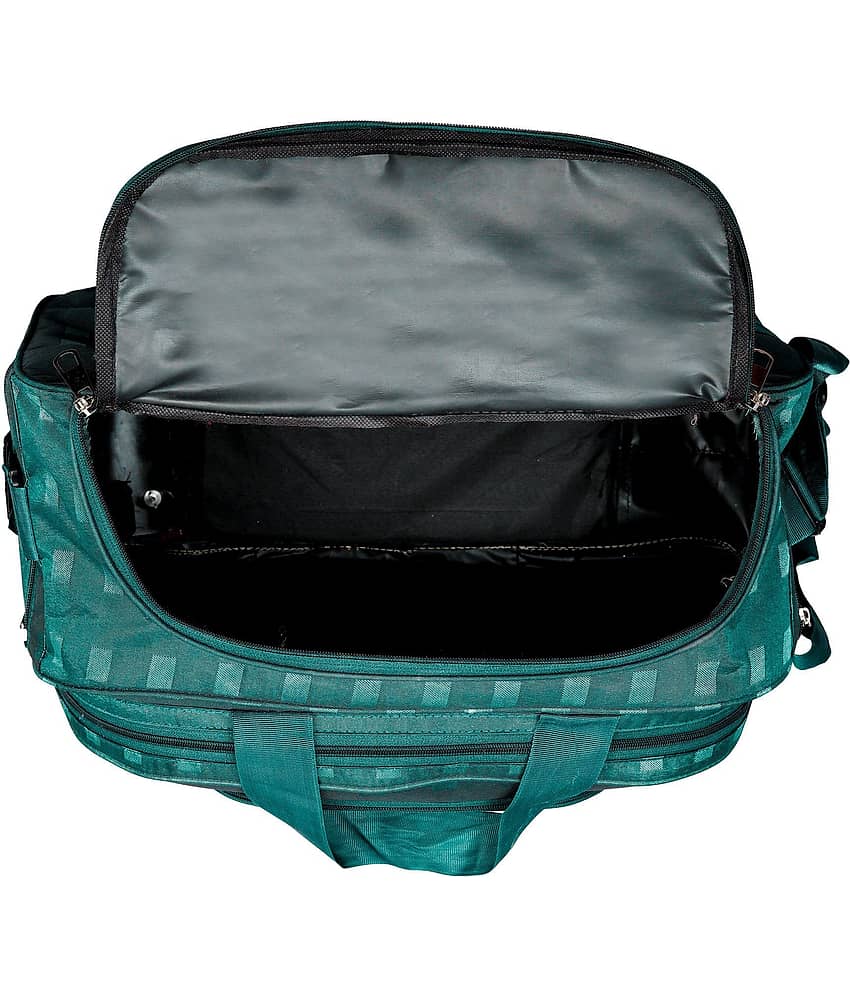 AXEN BAGS 45 Ltrs GREEN Polyester Duffle Trolley view 2