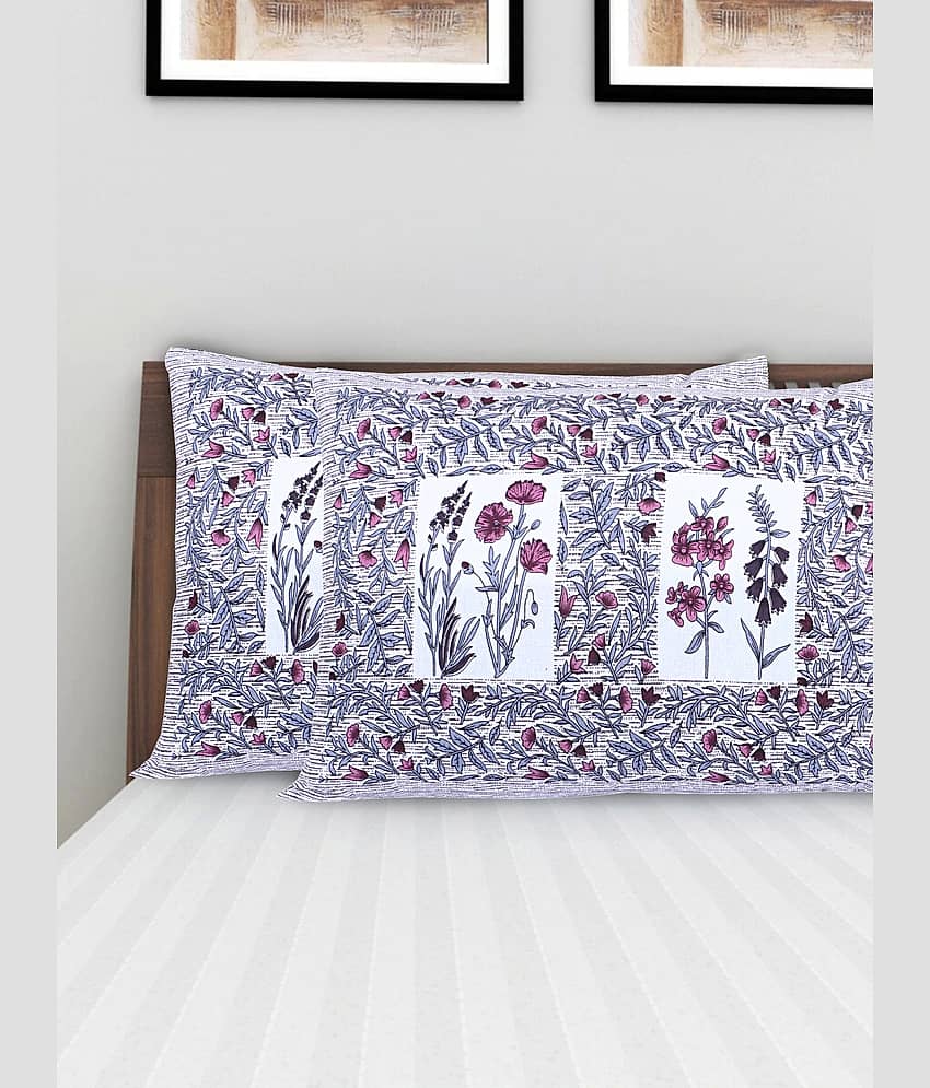 AJ Home - Pack of 2 Cotton Ethnic Regular Pillow Cover ( 68.58 cm(27) x 43.18 cm(17) ) - Pink view 2