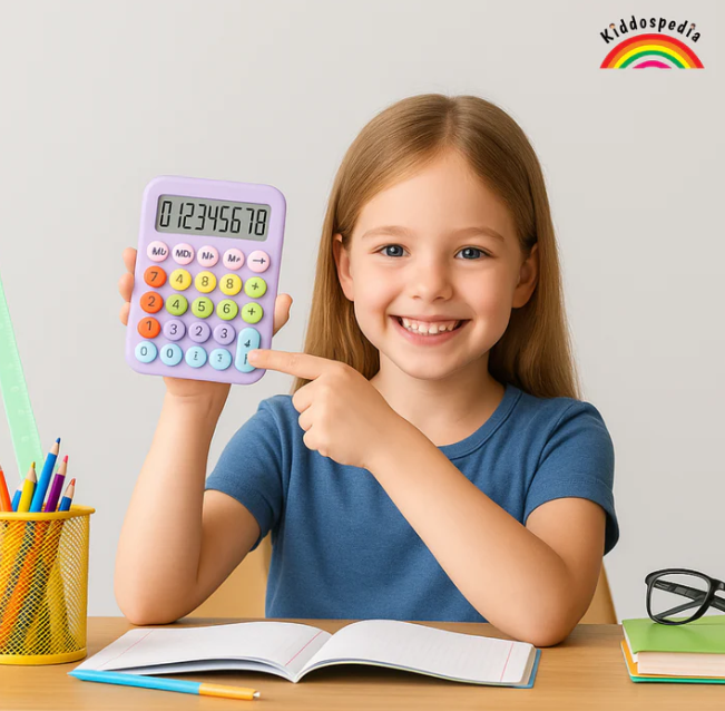 Colorful Candy Mechanical Calculator | Cute Stationery Kiddospedia