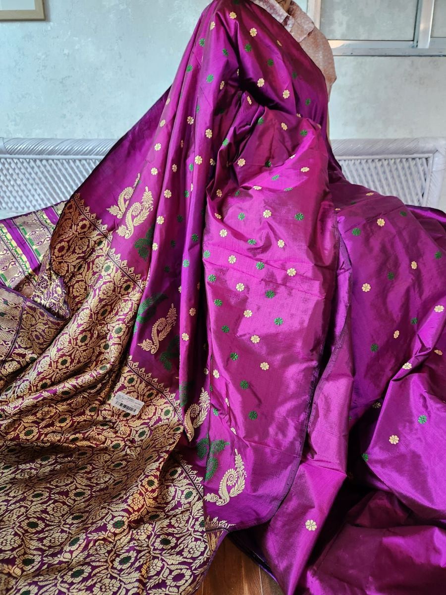 Assam Paat / Mulberry Silk Saree view 2