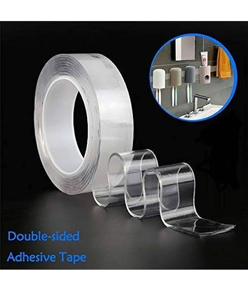 BHAVYTA COSMETIC - Transparent Double Sided Nano Tape ( Pack of 1 ) view 2