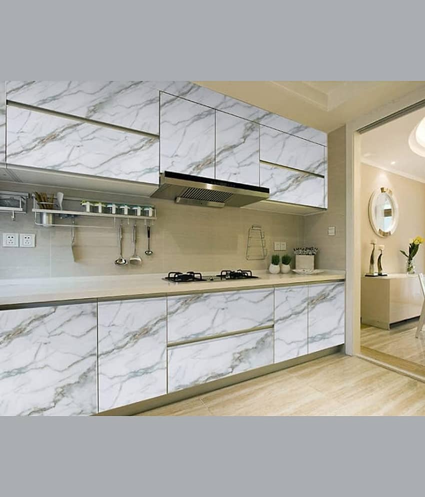 FLETIX Abstract Wallpaper ( 60 x 200 ) cm ( Pack of 2 ) view 2