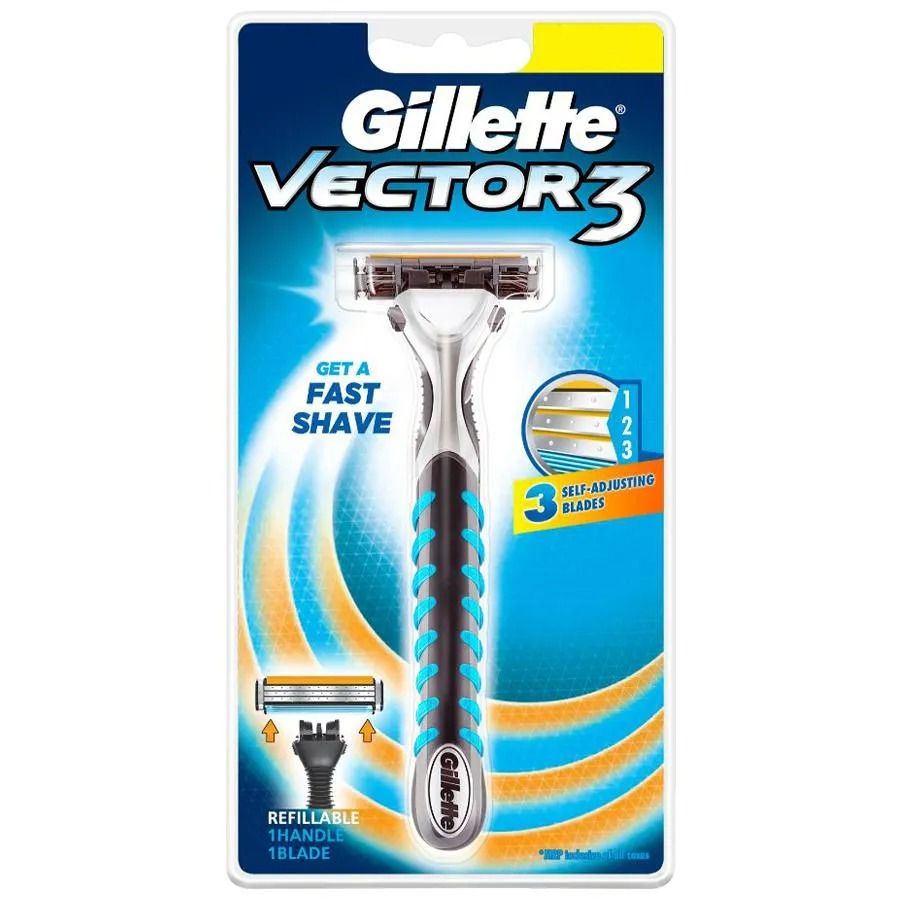 Gillette Vector 3 - Manual Shaving Razor, 20 gm view 2