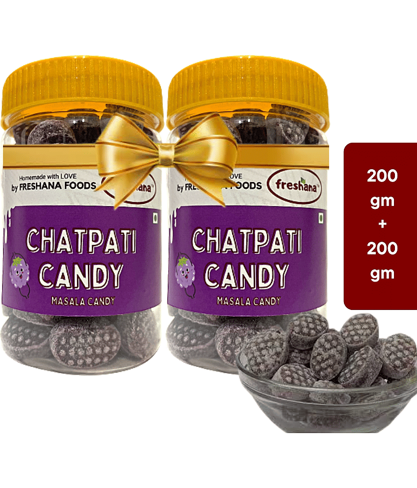 Freshana Chatpati Black Pepper Flavoured Masala Hard Candies 200 gm Pack of 2