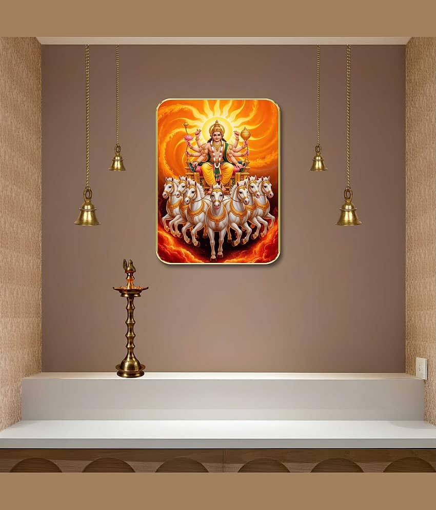 Livin'luxe Surya Dev MDF Wall Art with Table Top Stand & Wall Hanging Hole Decor view 2