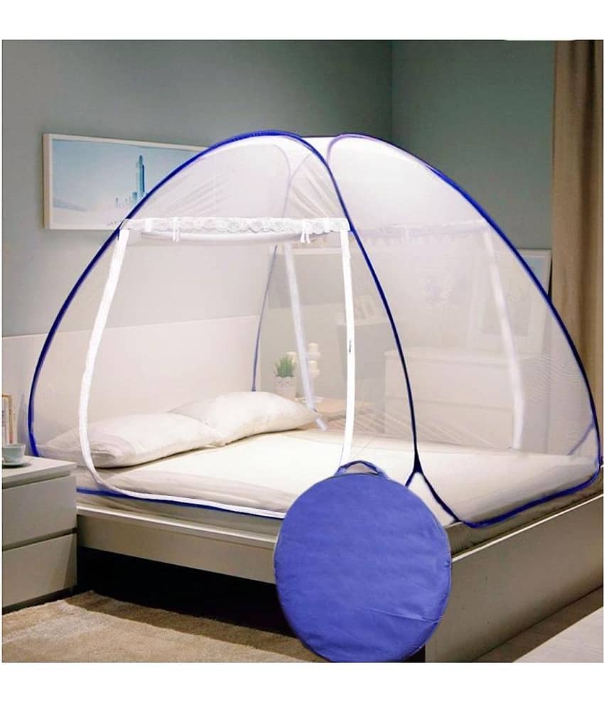 RIDDHI - Red HDPE - High Density Poly Ethylene Foldable Mosquito Net ( Pack of 1 )