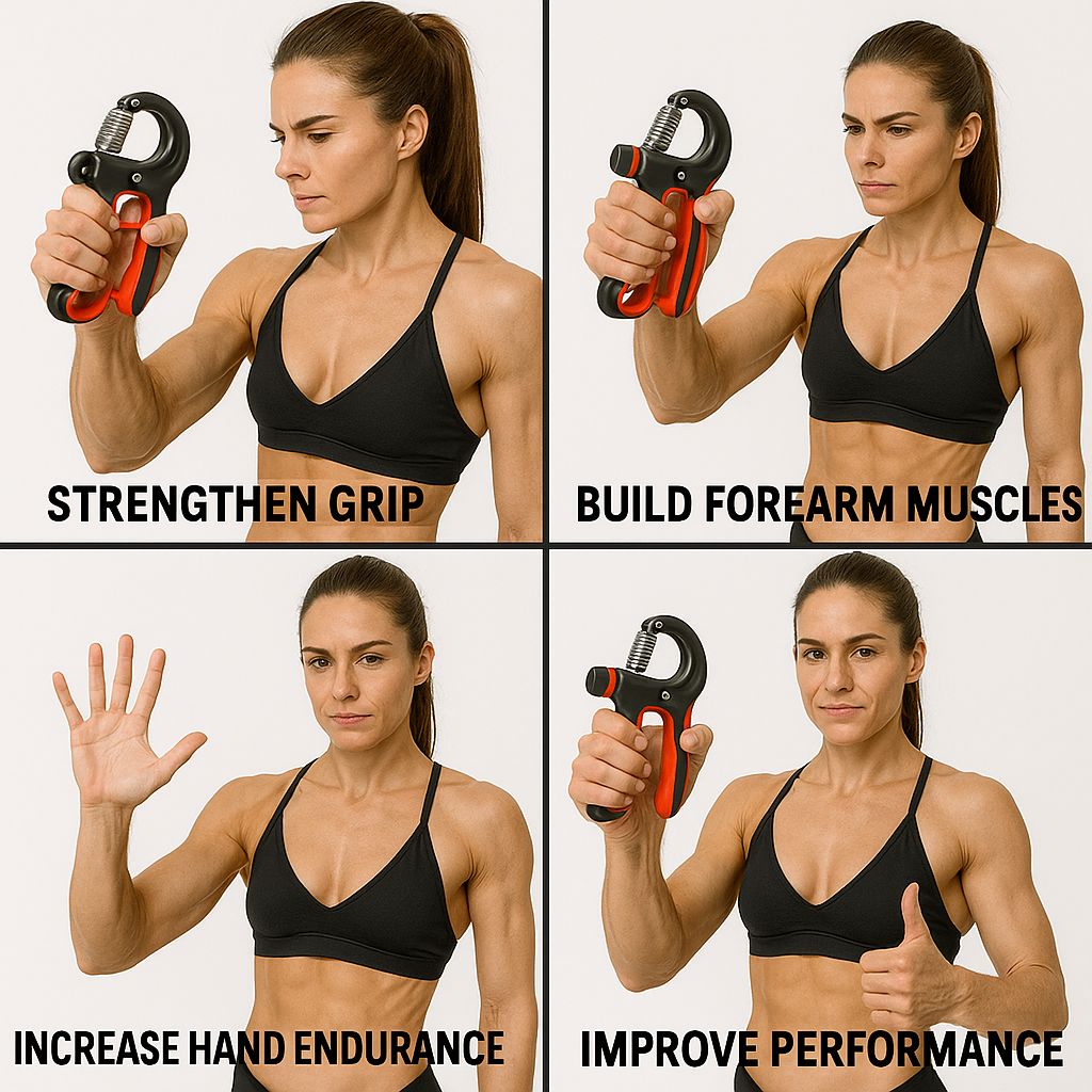 FITFURY Adjustable Hand Gripper (5-100 kg) with Digital Counter – Heavy Duty Hand Strengthener for Gym, Home & Physical Therapy view 2