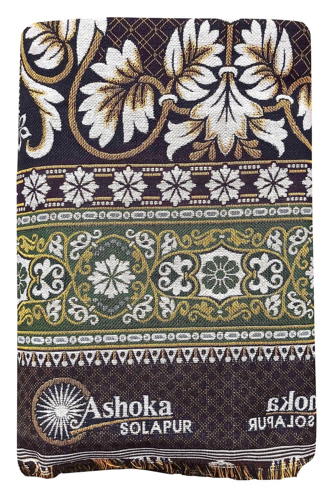 Mandhania Solapuri Royal King Size Cotton Daily Use Chaddar (101, Assorted Colour, 7.5 x 9 ft) view 2