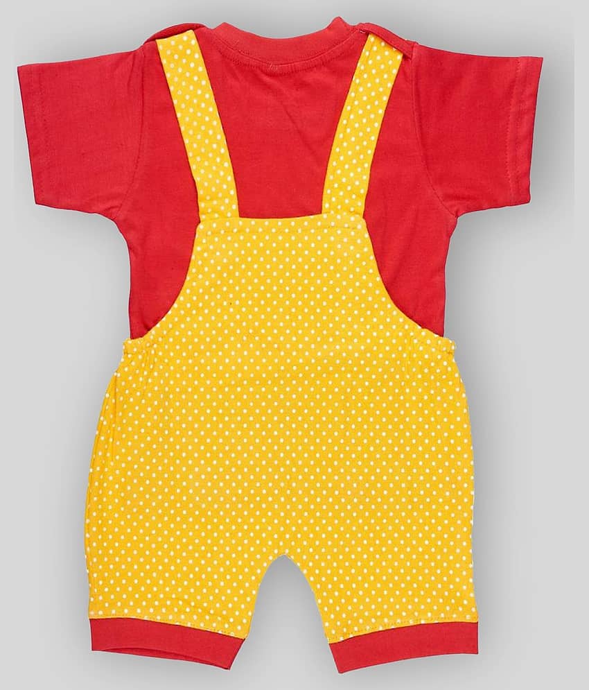 Babeezworld Pack of 1 Baby Boys Cotton Dungarees ( Multi Color ) view 2