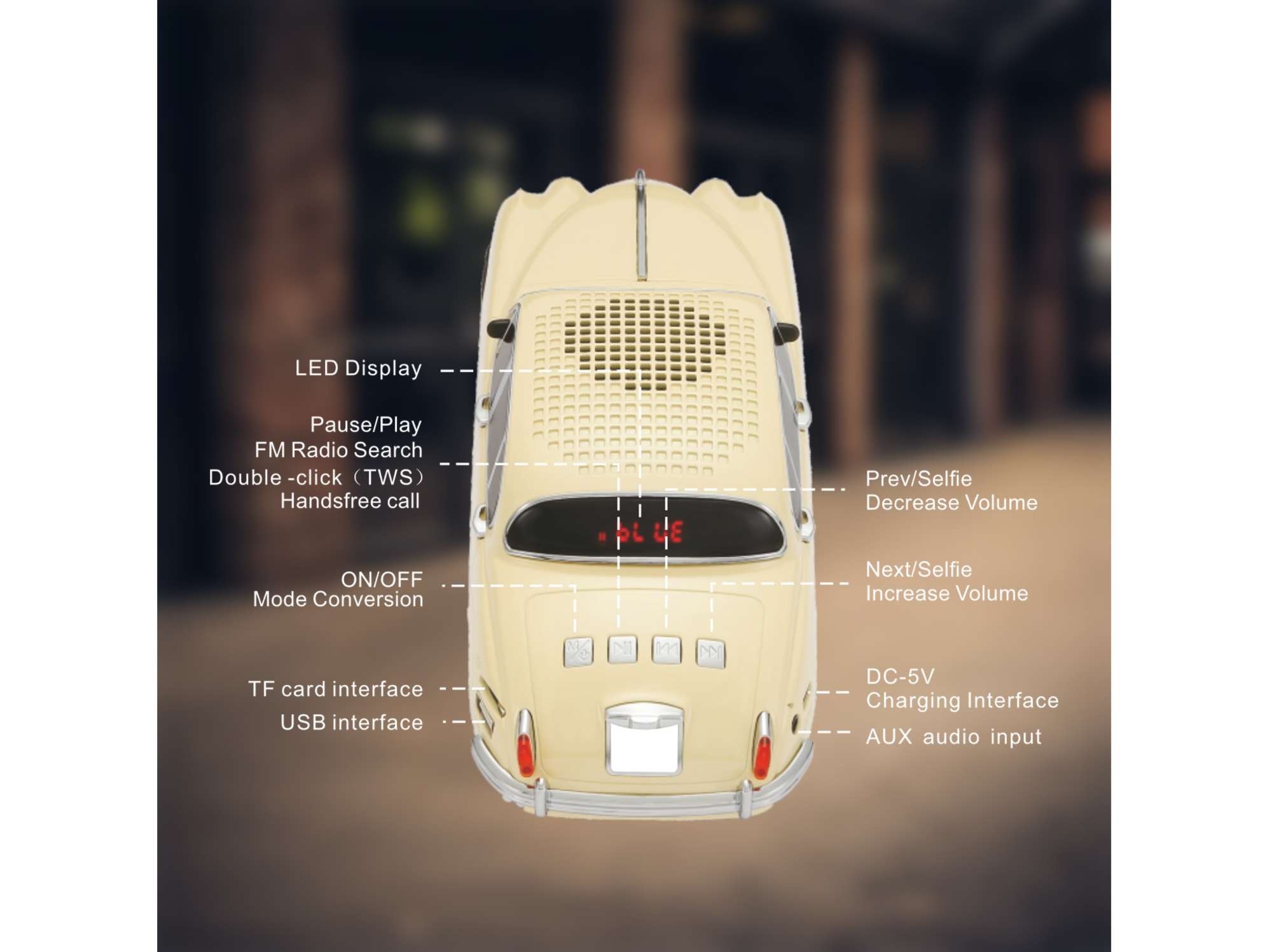 Unix Jagaur MK2 Vintage Speaker - Red view 2