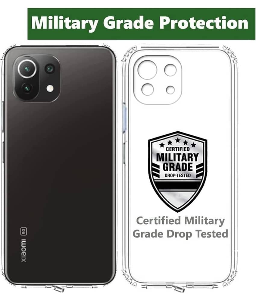 ZAMN - Transparent Silicon Silicon Soft cases Compatible For Mi 11 Lite NE 5G ( Pack of 1 ) view 2