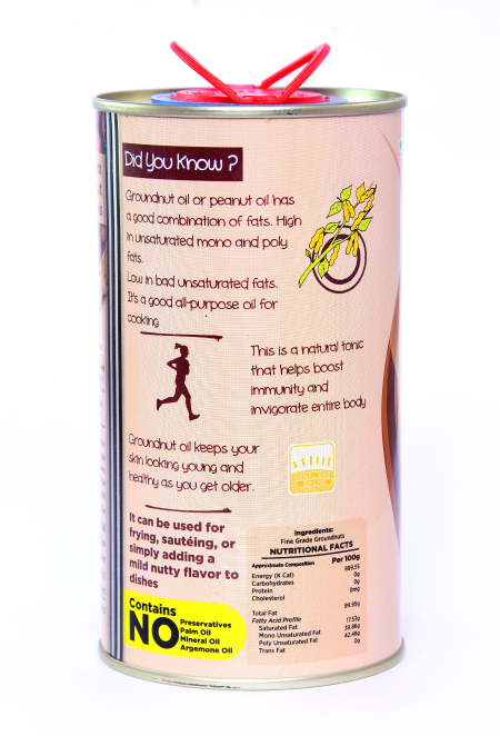 Rampura Cold Pressed Groundnut Oil - 500 ml view 2