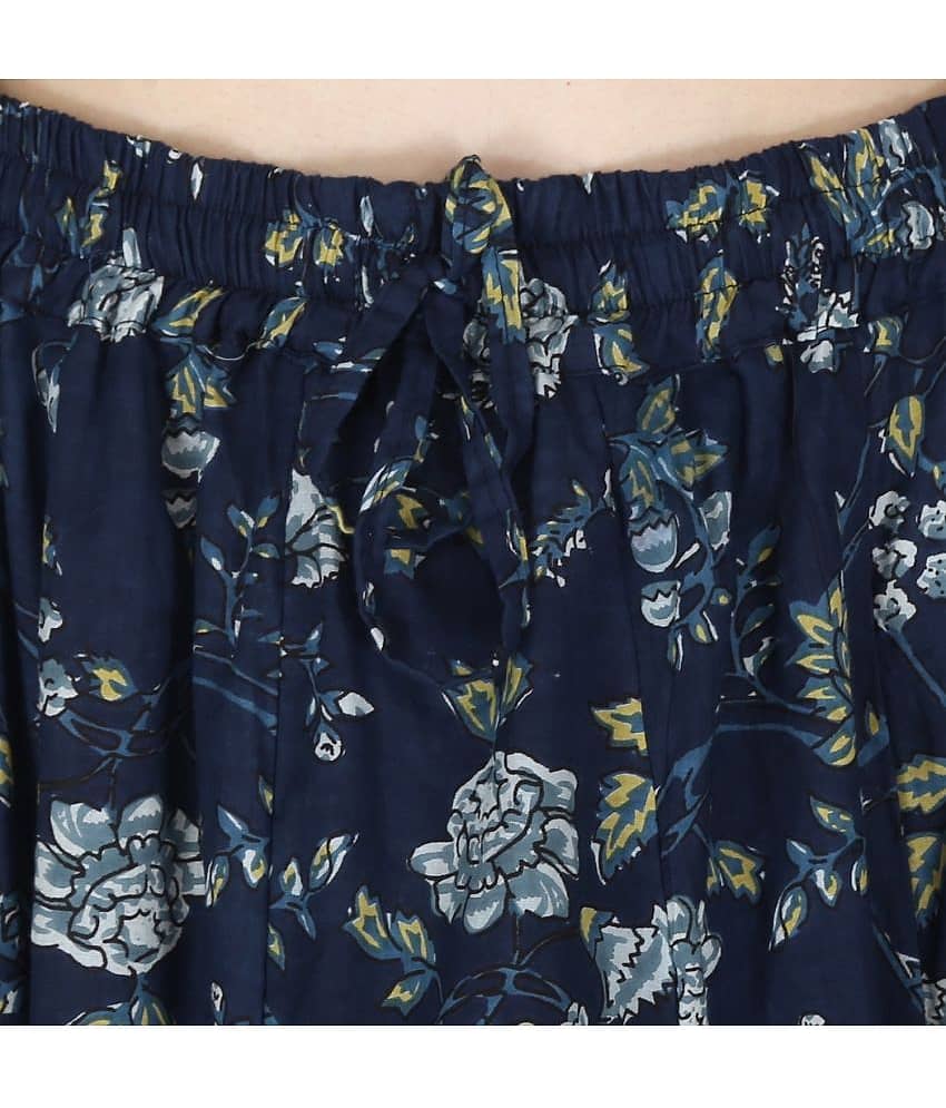 Sttoffa Blue Cotton Women's Flared Skirt ( Pack of 1 ) view 2