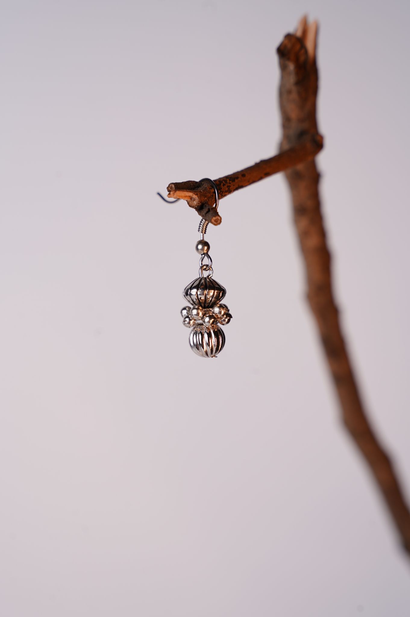 Oxidized Silver-Tone Beaded Necklace Set view 2
