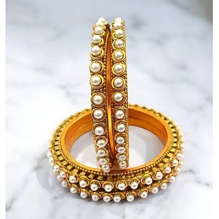 Omsar Jewelry Copper Gold-plated Kada (Pack of 4) view 2