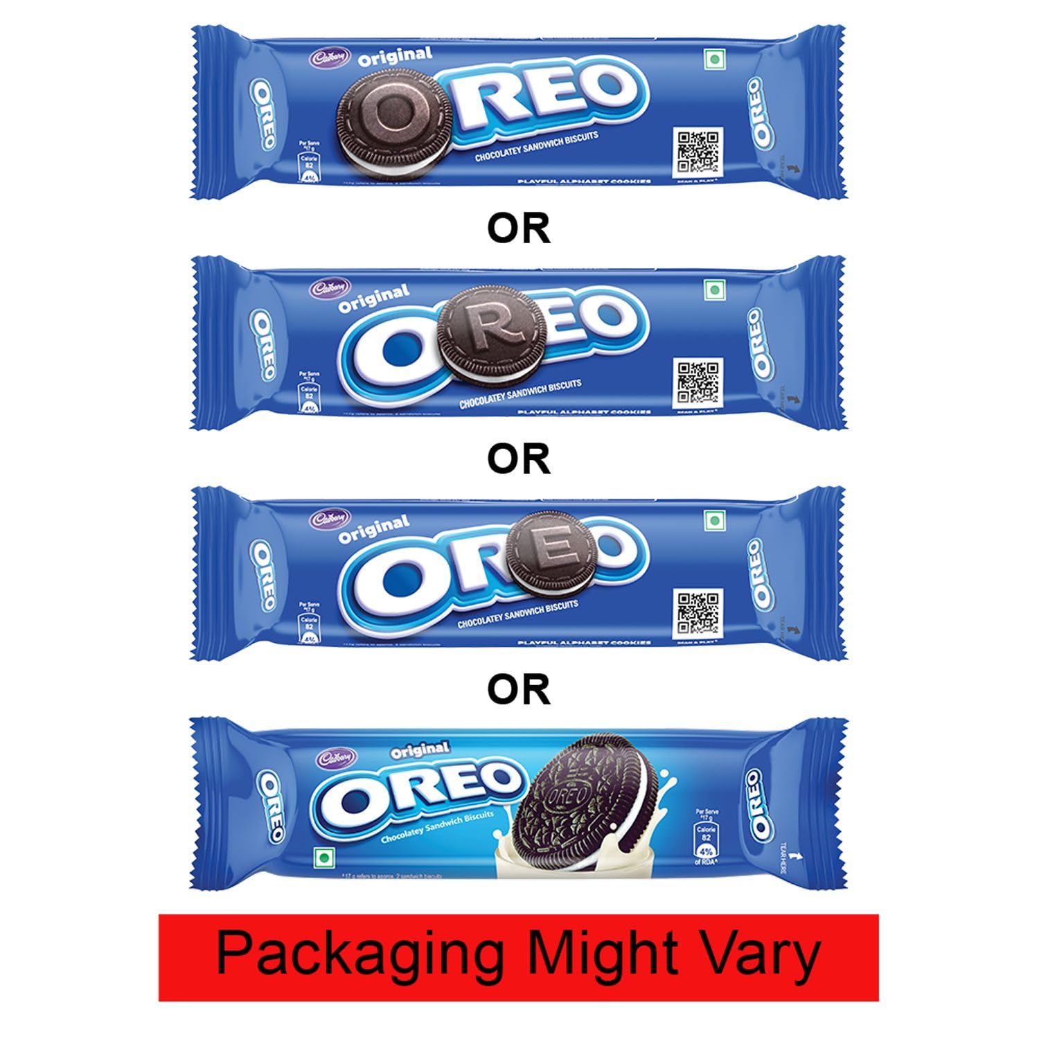 Cadbury Oreo Vanilla Flavour Crme Sandwich Biscuit, 113.75 G view 2