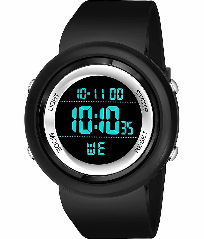 Hala - Black Silicon Digital Men's Watch view 2