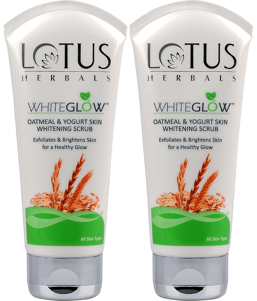 Lotus Herbals Whiteglow Oatmeal & Yogurt Skin Whitening Scrub 100g ( Pack Of 2 ) view 2