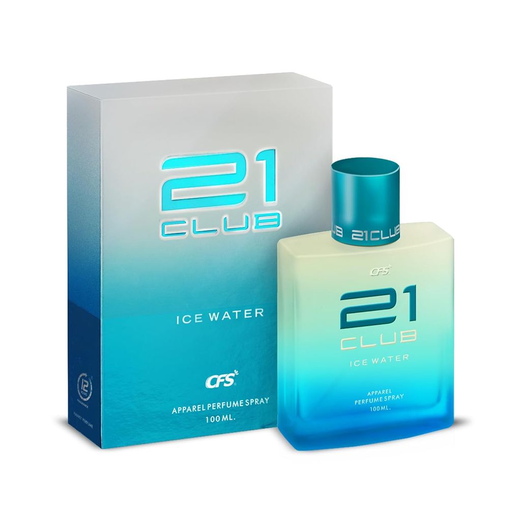 CFS 21 Club Ice Water Eau De Parfum Long Lasting EDP for Men and Women 100ml | A Refreshing Marine Escape