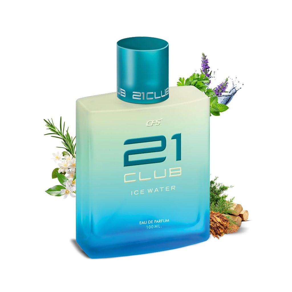CFS 21 Club Ice Water Eau De Parfum Long Lasting EDP for Men and Women 100ml | A Refreshing Marine Escape view 2
