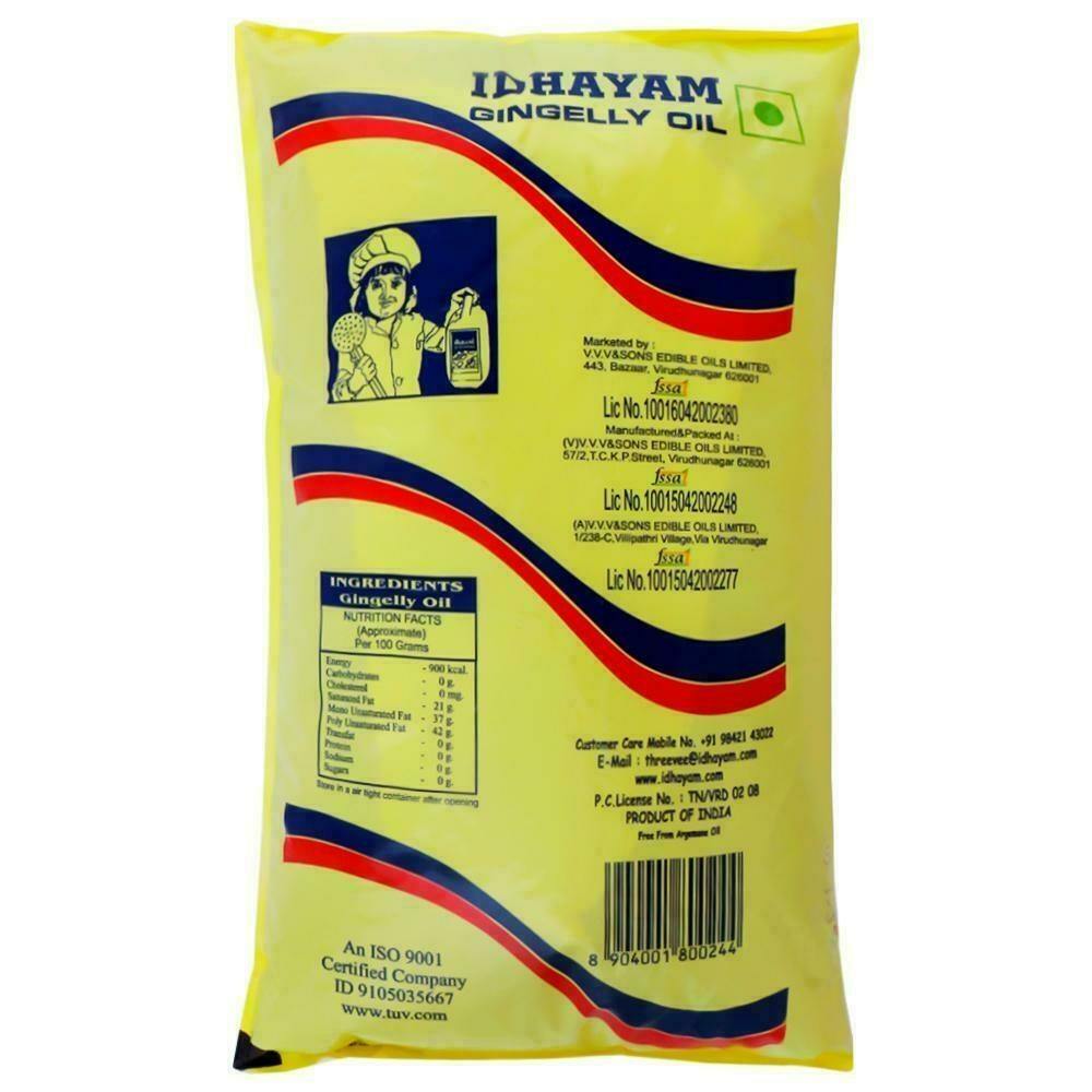 Idhayam Gingelly Oil 1 L (Pouch) view 2