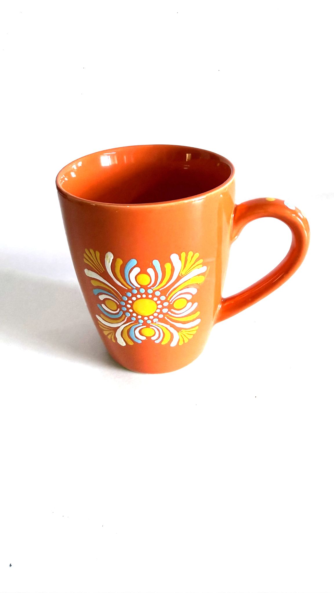 Hand-Painted Mandala Coffee Mug – Ceramic Tea Cup for Home, Office & Gifting