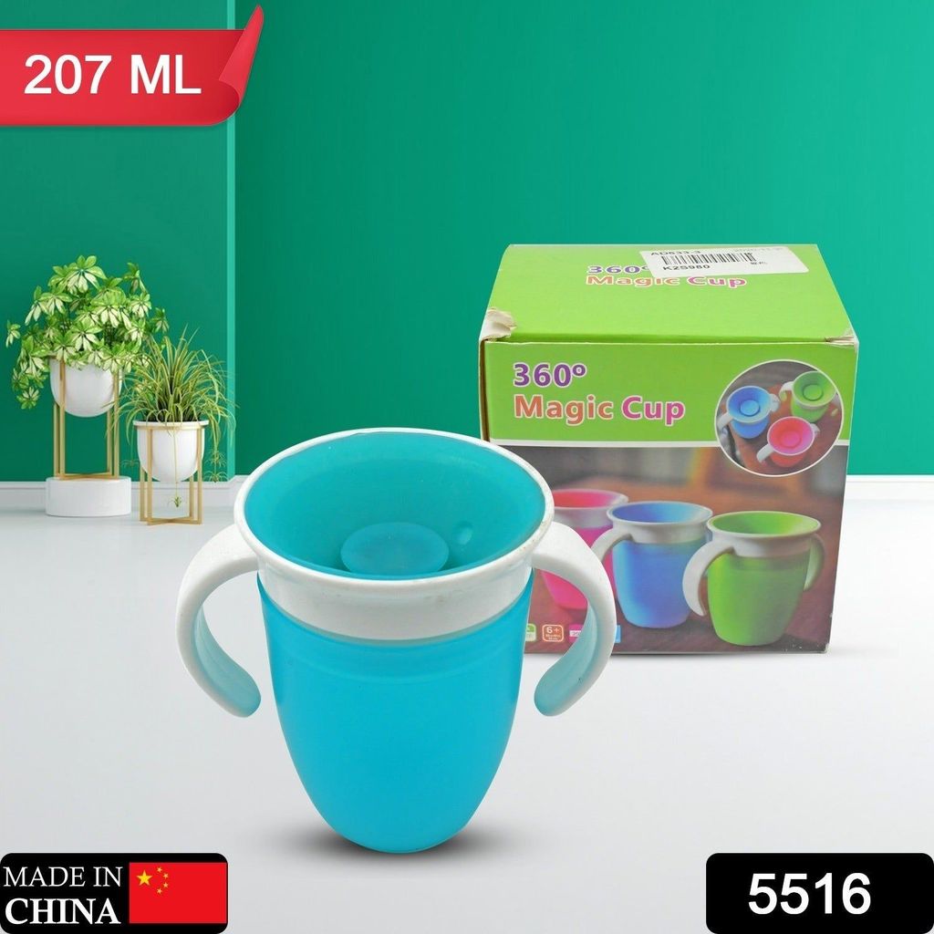 360d Magic Cup, Baby and Sippy Cup, Water and Weaning Cup 6+ to 12 Months, 7 oz/207 ml, Doidy Cup - Training Sippy Cups - Use from 3-6 Months to Toddler (1 Pc 207ML) view 2