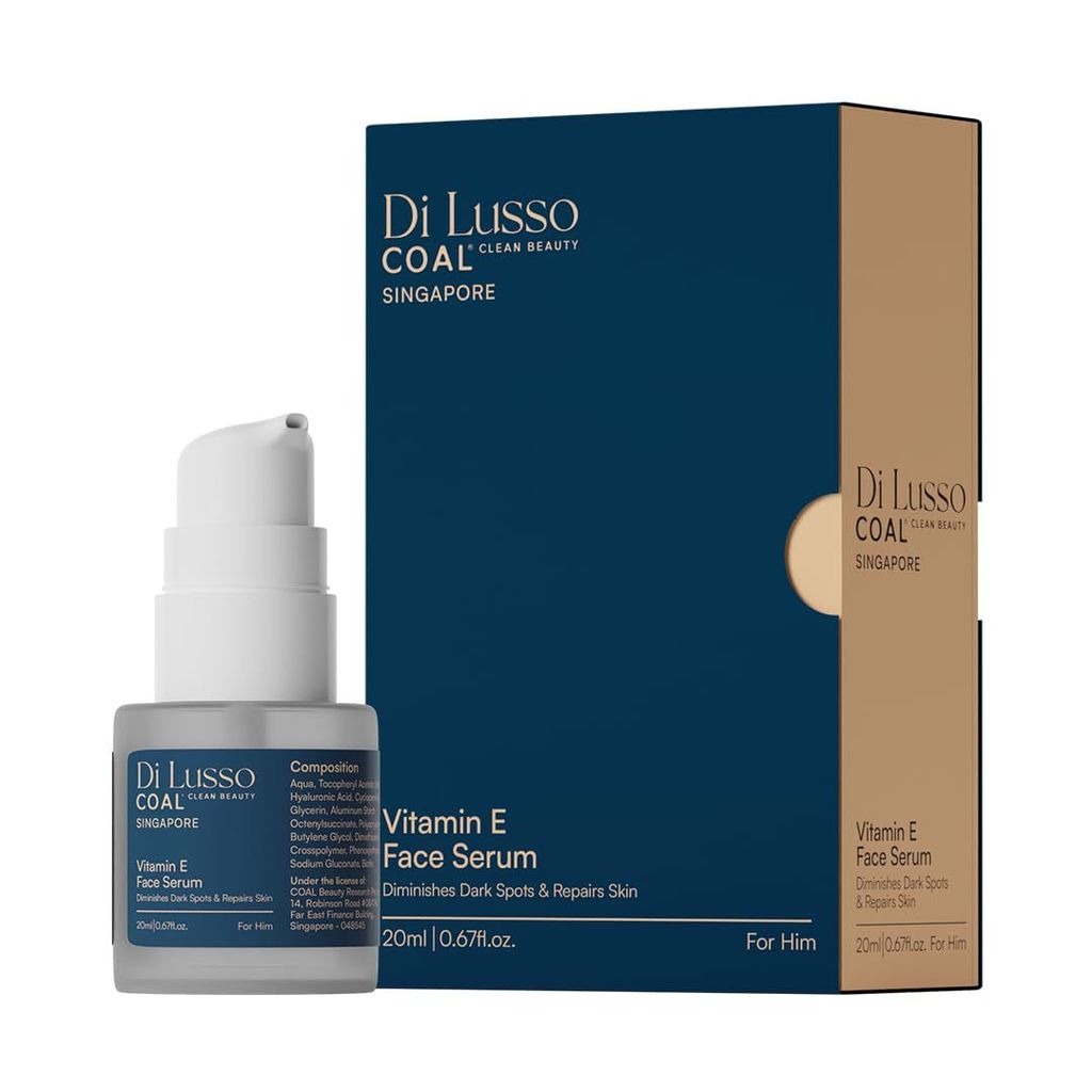 COAL Clean Beauty Vitamin E Face Serum with Hyaluronic Acid & Vitamin E | Diminishes Dark Spots & Repairs Skin | Men | All Skin Types | 20ml view 2