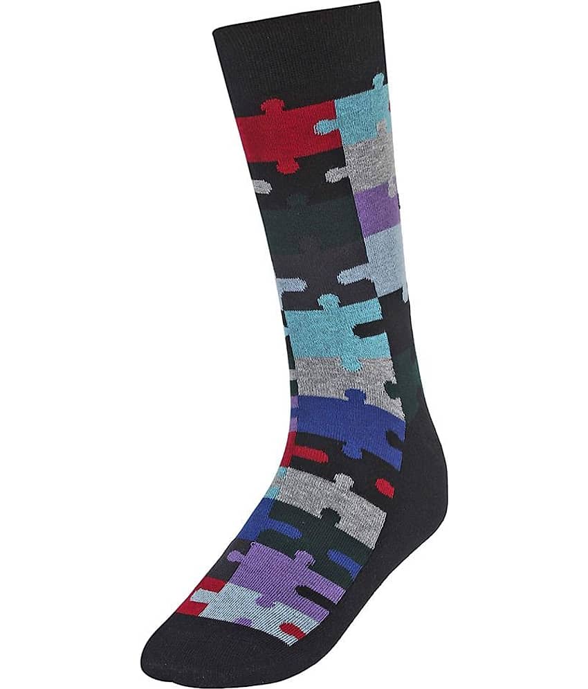 Creature - Cotton Men's Printed Multicolor Full Length Socks ( Pack of 3 ) view 2