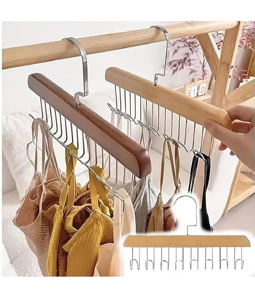RAMDEV ENTERPRISE Wooden Multifunctional Hangers ( Pack of 1 ) view 2